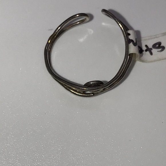 Sterling S Design Wire wrap Toe Ring - Picture 4 of 8